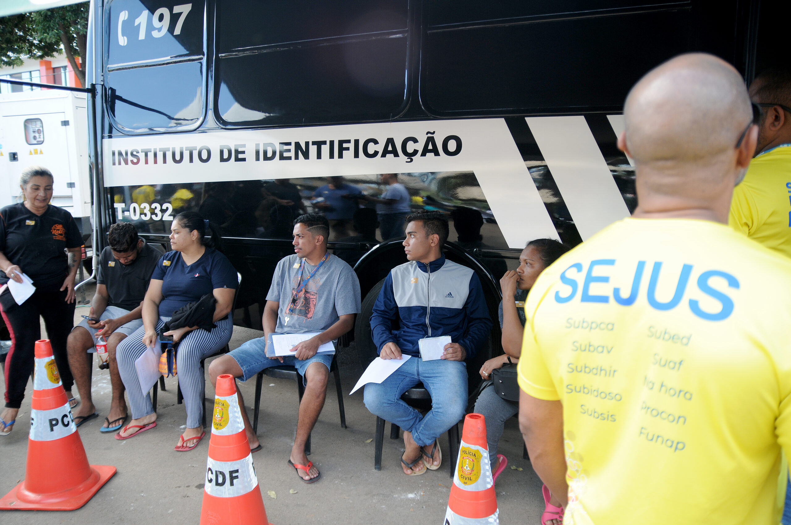 O Sejus Mais Perto do Cidadão fica até este sábado (2) em Planaltina| Foto: Lúcio Bernardo Jr./Agência Brasília