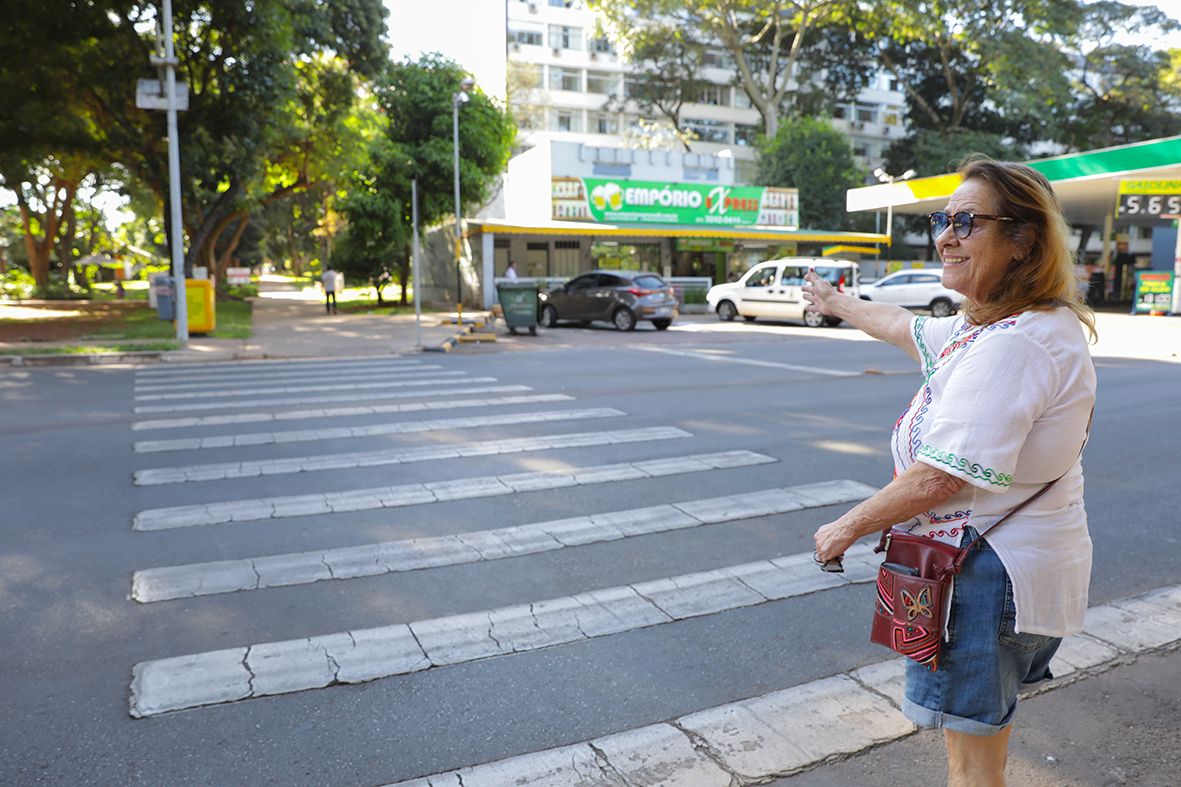 Maio Amarelo: Faixas de pedestre são símbolos de segurança no DF